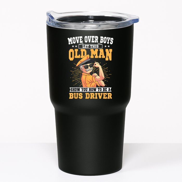 Bus Driver Old Operator Uniform Driving Shuttle Transit Tumbler