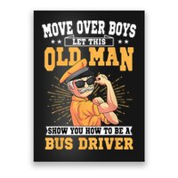 Bus Driver Old Operator Uniform Driving Shuttle Transit Poster