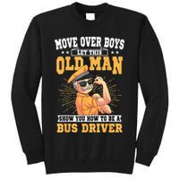 Bus Driver Old Operator Uniform Driving Shuttle Transit Tall Sweatshirt