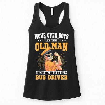 Bus Driver Old Operator Uniform Driving Shuttle Transit Womens Tank Top
