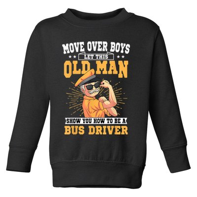 Bus Driver Old Operator Uniform Driving Shuttle Transit Toddler Sweatshirt