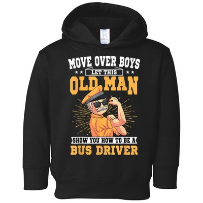 Bus Driver Old Operator Uniform Driving Shuttle Transit Toddler Hoodie