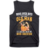 Bus Driver Old Operator Uniform Driving Shuttle Transit Tank Top