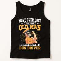 Bus Driver Old Operator Uniform Driving Shuttle Transit Tank Top