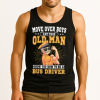 Bus Driver Old Operator Uniform Driving Shuttle Transit Tank Top
