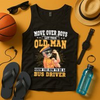 Bus Driver Old Operator Uniform Driving Shuttle Transit Tank Top