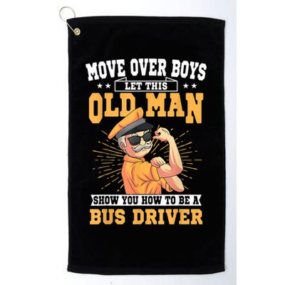 Bus Driver Old Operator Uniform Driving Shuttle Transit Golf Towel