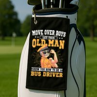 Bus Driver Old Operator Uniform Driving Shuttle Transit Golf Towel