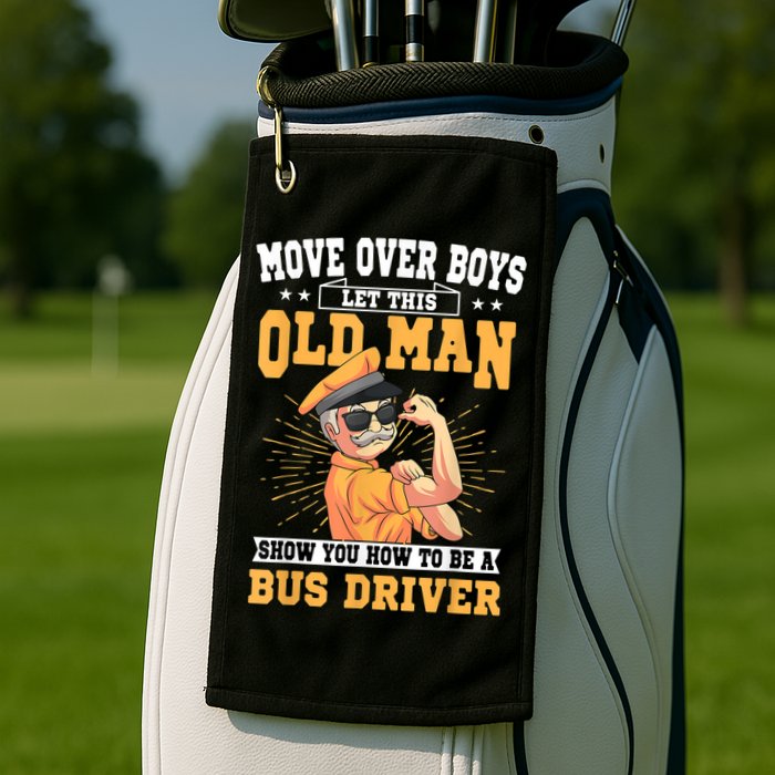 Bus Driver Old Operator Uniform Driving Shuttle Transit Golf Towel