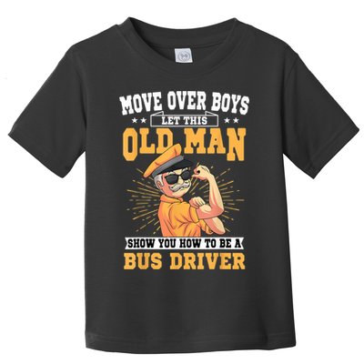 Bus Driver Old Operator Uniform Driving Shuttle Transit Toddler T-Shirt