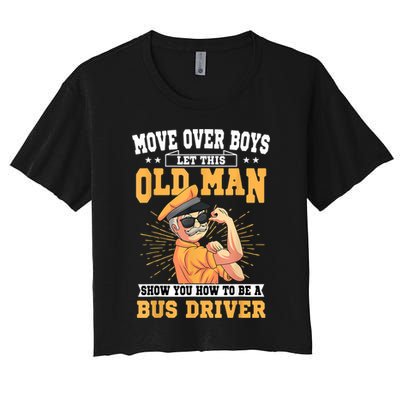Bus Driver Old Operator Uniform Driving Shuttle Transit Crop Top