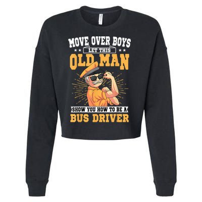 Bus Driver Old Operator Uniform Driving Shuttle Transit Cropped Pullover Crew