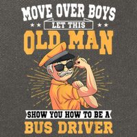 Bus Driver Old Operator Uniform Driving Shuttle Transit Cotton Canvas Backpack