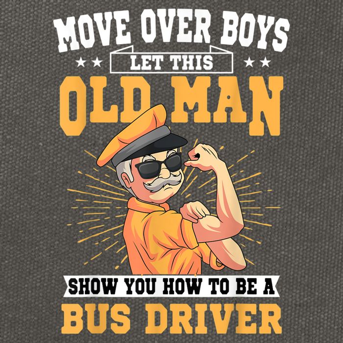 Bus Driver Old Operator Uniform Driving Shuttle Transit Cotton Canvas Backpack