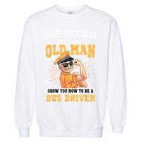 Bus Driver Old Operator Uniform Driving Shuttle Transit Garment-Dyed Sweatshirt