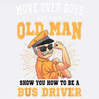 Bus Driver Old Operator Uniform Driving Shuttle Transit Garment-Dyed Sweatshirt