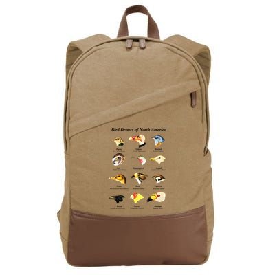 Bird Drones Of North America Cotton Canvas Backpack