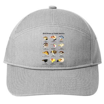 Bird Drones Of North America 7-Panel Snapback Hat