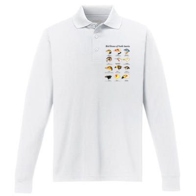 Bird Drones Of North America Performance Long Sleeve Polo