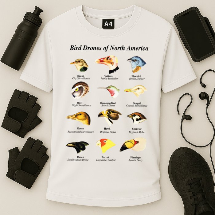 Bird Drones Of North America Cooling Performance Crew T-Shirt