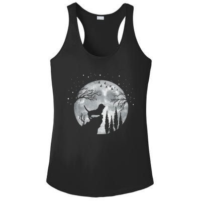 Beagle Dog Owner Full Moon At Night Meaningful Gift Dog Breed Dogs Beagles Gift Ladies PosiCharge Competitor Racerback Tank