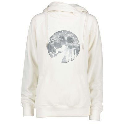 Beagle Dog Owner Full Moon At Night Meaningful Gift Dog Breed Dogs Beagles Gift Womens Funnel Neck Pullover Hood