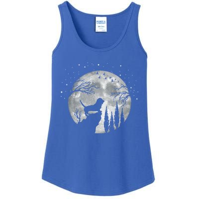 Beagle Dog Owner Full Moon At Night Meaningful Gift Dog Breed Dogs Beagles Gift Ladies Essential Tank