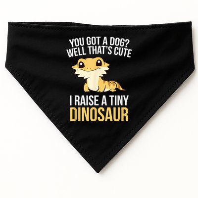 Bearded Dragon Pet I Raise A Tiny Dinosaur Bearded Dragon USA-Made Doggie Bandana