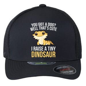 Bearded Dragon Pet I Raise A Tiny Dinosaur Bearded Dragon Flexfit Unipanel Trucker Cap