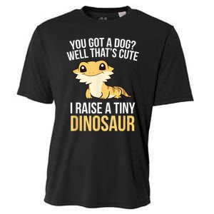 Bearded Dragon Pet I Raise A Tiny Dinosaur Bearded Dragon Cooling Performance Crew T-Shirt