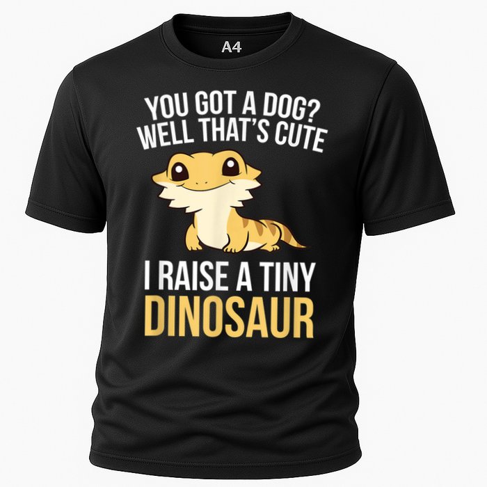Bearded Dragon Pet I Raise A Tiny Dinosaur Bearded Dragon Cooling Performance Crew T-Shirt
