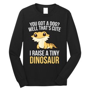 Bearded Dragon Pet I Raise A Tiny Dinosaur Bearded Dragon Long Sleeve Shirt