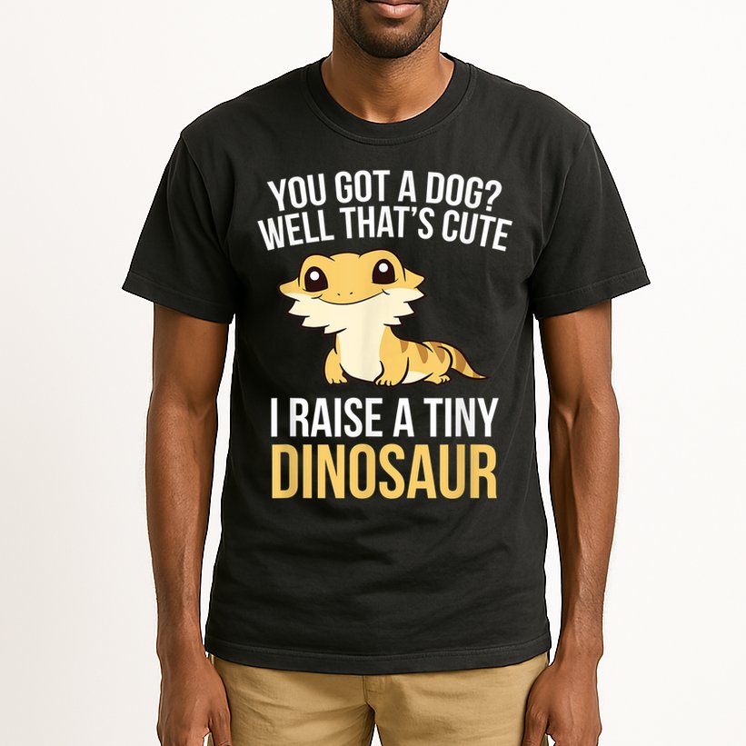 Bearded Dragon Pet I Raise A Tiny Dinosaur Bearded Dragon Tall T-Shirt