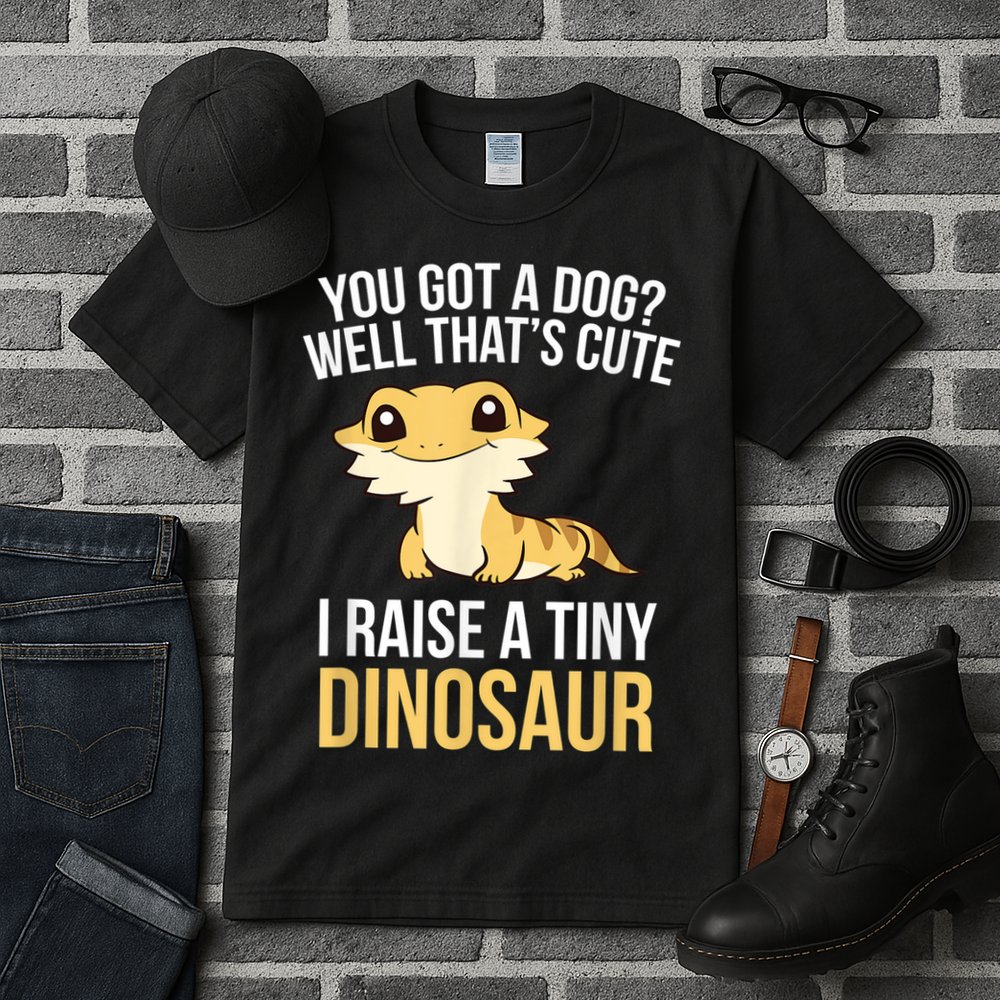 Bearded Dragon Pet I Raise A Tiny Dinosaur Bearded Dragon Tall T-Shirt