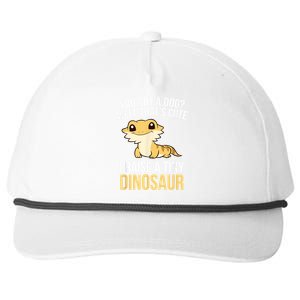 Bearded Dragon Pet I Raise A Tiny Dinosaur Bearded Dragon Snapback Five-Panel Rope Hat