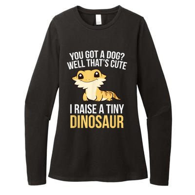 Bearded Dragon Pet I Raise A Tiny Dinosaur Bearded Dragon Womens CVC Long Sleeve Shirt