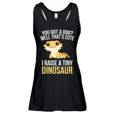 Bearded Dragon Pet I Raise A Tiny Dinosaur Bearded Dragon Ladies Essential Flowy Tank
