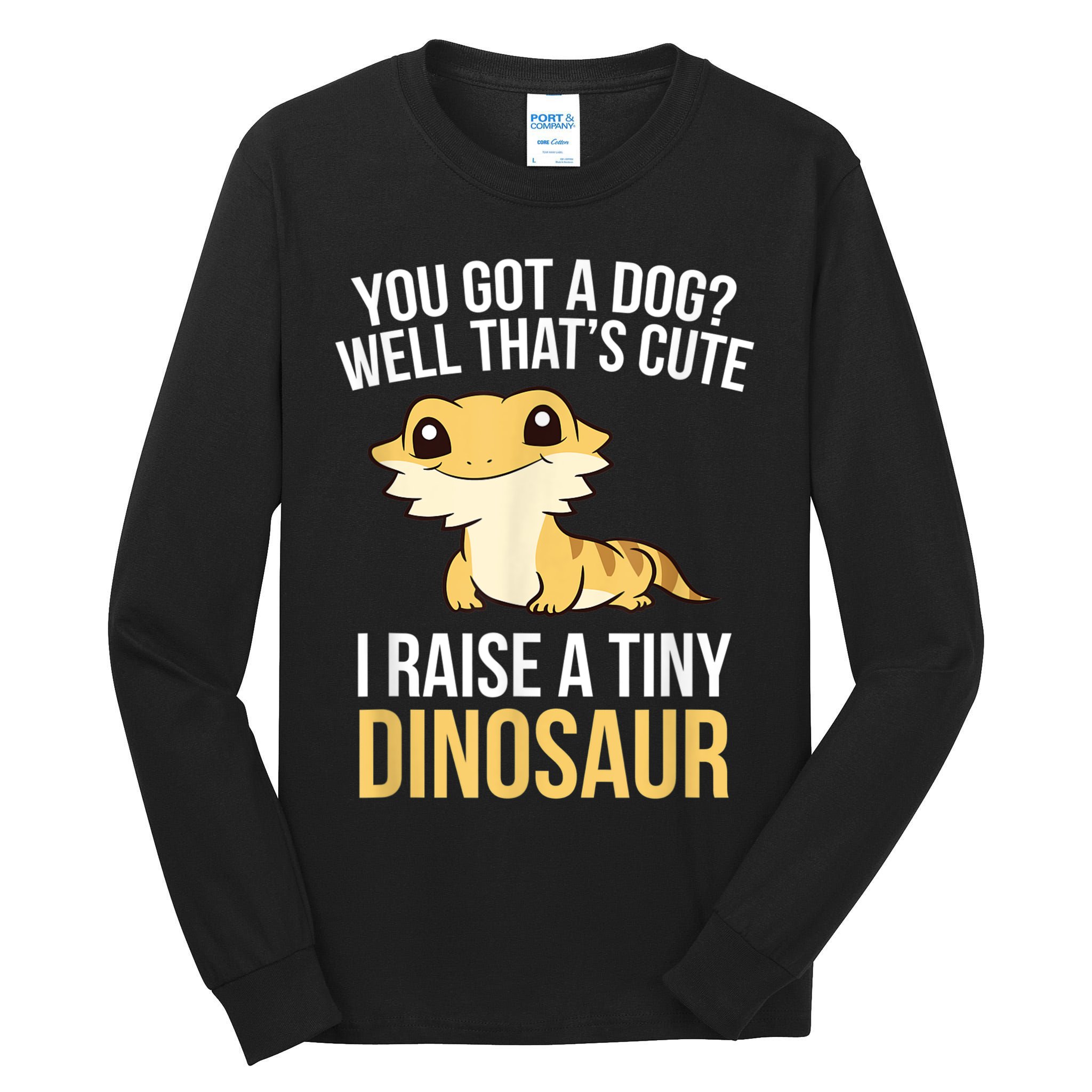 Bearded Dragon Pet I Raise A Tiny Dinosaur Bearded Dragon Tall Long Sleeve T-Shirt