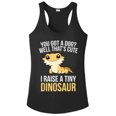 Bearded Dragon Pet I Raise A Tiny Dinosaur Bearded Dragon Ladies PosiCharge Competitor Racerback Tank