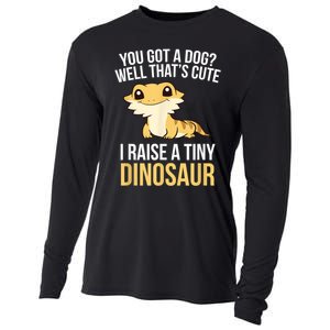 Bearded Dragon Pet I Raise A Tiny Dinosaur Bearded Dragon Cooling Performance Long Sleeve Crew