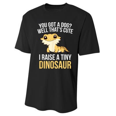 Bearded Dragon Pet I Raise A Tiny Dinosaur Bearded Dragon Performance Sprint T-Shirt