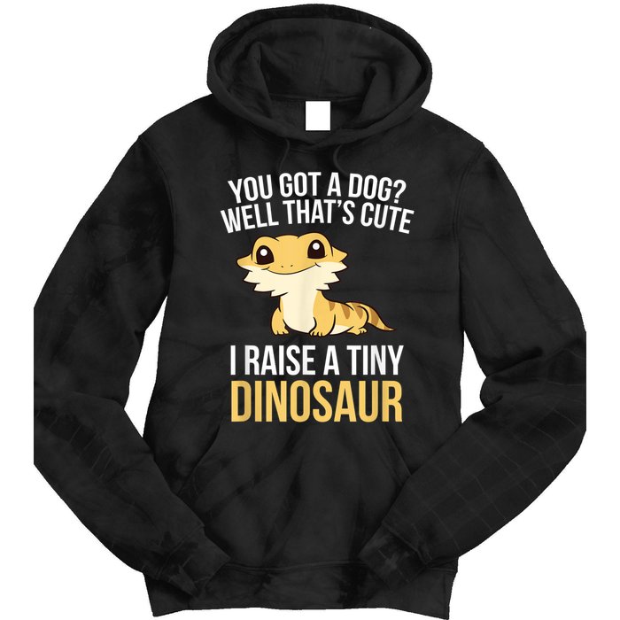 Bearded Dragon Pet I Raise A Tiny Dinosaur Bearded Dragon Tie Dye Hoodie