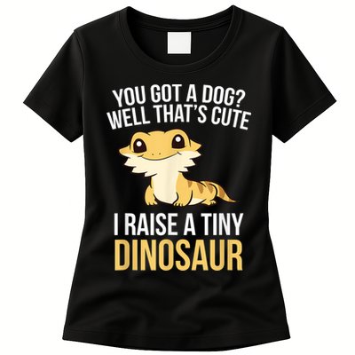 Bearded Dragon Pet I Raise A Tiny Dinosaur Bearded Dragon Womens T-Shirt