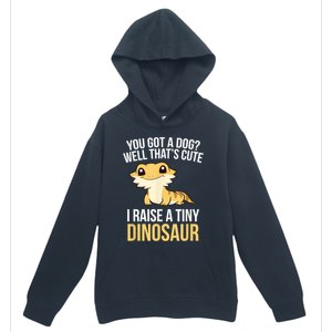 Bearded Dragon Pet I Raise A Tiny Dinosaur Bearded Dragon Urban Pullover Hoodie