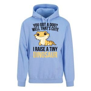 Bearded Dragon Pet I Raise A Tiny Dinosaur Bearded Dragon Unisex Surf Hoodie