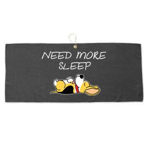 Beagle Dog Puppy Need More Sleep Beagle Pajama For Bedtime Large Microfiber Waffle Golf Towel