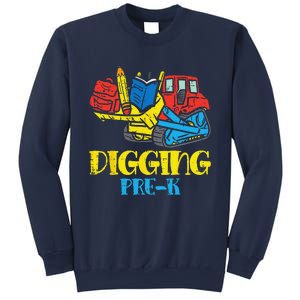 Bulldozer Digging PreK Prek First Day Of School Truck Sweatshirt