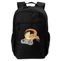 Bearded Dragon Playing Video Game Reptiles Pagona Gamer Backpack