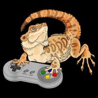 Bearded Dragon Playing Video Game Reptiles Pagona Gamer Backpack