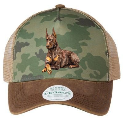 Brown Doberman Pinscher Legacy Tie Dye Trucker Hat